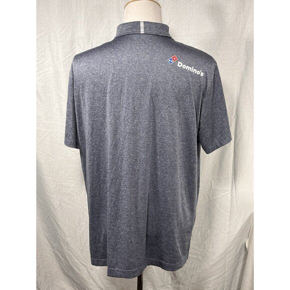 Domino’s Pizza Employee Polo Shirt XL Blue Performance Stretch Work Uniform - Picture 4 of 13